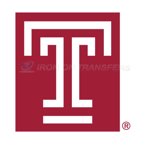 Temple Owls Logo T-shirts Iron On Transfers N6446 - Click Image to Close
